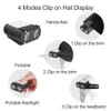 Head lamps Dual Beam Sensor Headlight Type-C Charging Hat Clip Cap Light 1200mAh Portable 5 Modes Waterproof Headlamp for Fishing Emergency HKD230922