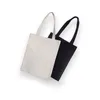 Torby do przechowywania czarno -białe puste wzór na płótnie sklep Eco wielokrotnego użytku składana torba do torebki TOTE TOTE Bawełna SN871 DOSTAWI