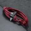 Bangle Manta Bracelet For Men Double Layer Adjustable Paracord Rope Braclet Marine Animal Protection Braslet Beach Surfer Jewelry 230922