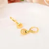 Hearts Drop Dangle örhängen 22K 23K 24K Thai Baht Yellow Gold GP Jewelry Women281q