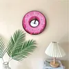 Horloges murales Sweet Donuts Mignon Creative Décoration personnalisée Suspendue Silent Dessert Shop Simple Clock