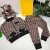 Sıcak satır Çocuklar Hoodie Sweater Set Moda Klasik Stil 212 Yıl Yeni Kış Villus Erkek ve Kızlar Spor Takım Bebek Bebek Kısa S