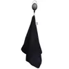 Other Golf Products 2pcs Adult Unisex Microfiber Towel 9 84 9 84 Inch Black Cotton Club With Hook Can Wipe The Ball Or 230922