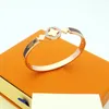 New Style Bracelets Women Bangle Luxury Designer Jewelry 18K Gold Plated Stainless steel Wedding Lovers Gift Bangles Accessories Wholesale 238100