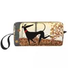 Cosmetic Bags Fashion Cute Sighthounds Travel Toiletry Bag For Women Greyhound Whippet Dog Makeup Organizer Beauty Storage Dopp Kit