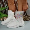 Boots 2023 Autumn and Winter New High-top Socks Ladies Designer Slip-on Sneakers Zapatillas Walking Shoes 230922