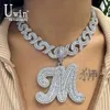 Chokers Uwin Boss Don Pendant Iced Out Cubic Zirconia Inledande halsband för kvinnor Fashion Jewelry Gifts 230921