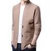 Męskie swetry 2023 Style Pocket Men Men Cardigan Mash Mashing Autumn Winter Designer Kurting Folling Plus Size S3XL 230921