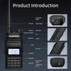 Walkie Talkie 2023 Baofeneng UV-15 Pro V2 10W Güçlü Çift Band Walkie Talkie Tip-C Tip C Charger Uzun menzilli UV15 PRO Alıcı-Verici Ham Radyo HKD230922