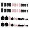 False Nails 48Pcs Toenails Heart Wearable Fake Set For Women Girls Salon Finger Toes DIY Manicure