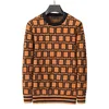 Designer klassieke herenkleding Borstletter trui mode Dierenbrief casual Herfst Winter hoodie trui Heren Truien met ronde hals