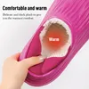 Zapatillas mujeres hombres eva impermeable invierno cálido acogedor dormitorio resbalón en los zapatos caseros casa zuecos de algodón interior al aire libre 230921