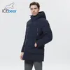 Mens Down Parkas Winter Jacket Modna długość modna bawełniana z kapturem odzież zagęszcza ciepła marka MWD22805I 230921