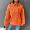 Pulls pour femmes Pull 2023 Automne Solide Pull à capuche en vrac décontracté pour femmes Street Apparel Y2K