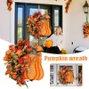 Christmas Decorations Autumn Decor Wreath Garland for Front Door Pumpkin Leaf Flower Garland for Thanksgiving Harvest Home Decor R230922