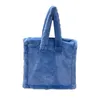 Borsa di moda di grandi dimensioni di lusso in pelliccia sintetica Lady Designer Fluffy Soft Plush Shopping Bag Keep Warm Winter Sac2023 220923
