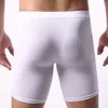 Onderbroek Heren Lange Boxer Ondergoed Sexy U Bolle Boxers Slip Mannelijke Slipje Been Anti-wrijving Mannen Hombre Boxershorts