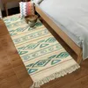 Dywany czyste bawełniane nocne dywan sypialnia domowa prostokątna pralka maszynowa tkany długi pasek nowoczesny prosty nordycka mata naziemna