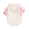 Dog Apparel Cute Pet Clothes Elastic Cozy Teddy Cat Hoodies Stylish Winter With Two-leg Design Soft Comfort