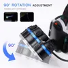 Head lamps Brightest 7 LED Headlight Super Powerful Headlamp USB Rechargeable Head Lamp Waterproof Head Front Light Head Torch Lantern HKD230922