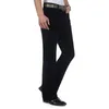 Men's Jeans 2023 Autumn Spring Corduroy Boot Cut Pants Male Mid Waist Business Casual Flares Trousers 27-38