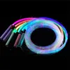 LED Fibre Optic Whip 360 ﾰ Super jasne światło Rave Toy Pixel Flow Lace Festival Night Atmosphere Props na imprezę