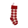 By Sea Knit Christmas Stockings Buffalo Check Personalized Christmas-Stocking Plaid Xmas Stocking Indoor Christmas decorations