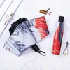 Umbrellas Fully Automatic Umbrella Sun Rain Women Parasol Folding Dual-purpose Easily Store