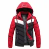 Mensjackor Höstens spår Huva Style Kläder Sport Nature Hike Varsity Sticked Coat Mountaineering Coats Down Light 230922