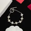 Pulseras de encanto Diseñador de alta calidad Trabajo Geométrico Mujer Pulsera con circonita Cadena Cierre Regalo de aniversario