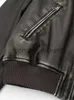 Женская винтажная укороченная куртка из искусственной кожи с мехом из искусственного меха для женщин, модная однотонная куртка на молнии с длинным рукавом из искусственной кожи, пальто, уличная короткая верхняя одежда J230922
