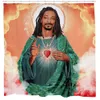 Rideaux de douche Kawaii Snoop Dogg rideau de douche imperméable religieux jésus Saint rideaux pour la chambre accessoires de salle de bain décoration de la maison 230922