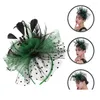 Bandanas Tea Party Hat Tocado nupcial Flor Mujer Tocado Retro Banquete Nylon Fascinator Diadema Mujer Gota Entrega Moda Acc Dhuix