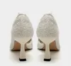 Damil de dama de honor Designador Sequined Buckle Buckle Boot BoCh Boath-Slet-On Lady Party Single Shoes de alta calidad 1988 1578