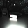 Налобные фонари 1-10 шт. Портативный светодиодный налобный фонарь COB со встроенным аккумулятором Фонарик USB Перезаряжаемый налобный фонарь Налобный фонарь для кемпинга HKD230922