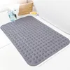 Bath Mats Bathroom Non-slip Mat Self Priming Silicone Mats PVC Rectangle Bath Artifact Foot Massage Cushion Sole Non-slip Shower Room Mats 230922