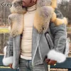 Mens Jackets Men Winter Warm Parkas Motorcycle Faux Fur Pocket Coat Suede Padded Fashion 230922