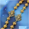 Belly Chains Sunspicems Elegent Morocco Chest Shoder Chain For Women Jewelry Gold Color Crystal Strap Bride Gift 220916 Drop Delivery Dhncy