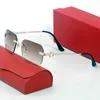 Carti Brille Sonnenbrille für Herren Luxus CT0271S Brille Mode Farbverlauf Sonnenbrille einfach großer quadratischer Goldrahmen UV400 Strand Fahren Sport Show Luxus