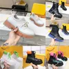 2023 فورس مصمم للأحذية للأحذية النسائية منصة الجلود السوداء المطاط المطاط