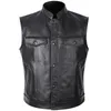 Gilets pour hommes Classique Moto Biker Gilet En Cuir Hommes Véritable Vestes Sans Manches Véritable Cowhide Motorcade 6XL 230921