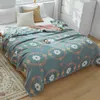 Coperte In puro cotone Waffle Divano letto Asciugamano in pizzo Coperta per viaggi Ufficio Singola Doppia Aria condizionata Biancheria da letto sottile Coperta Coperte morbide HKD230922