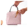 storage bags lunch oxford thermal insated lunchbox tote cooler bag bento pouch lunchcontainer school food storagebags flamingo drop dhqi8