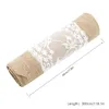 Table Runner Arrivée Hessian Burlap Weding Flower Lace Natural Rustic Vintage Home Decor Fashion Linen Runners