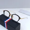 Lunettes de soleil de mode Frames Thom Brand Round Titanium Alloy Lunes Fames hommes Femmes Prescription Eyeglass Myopia Reading Eyewear T219J