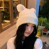 Ball Caps 2023 Korean Version Of The Autumn And Winter Plus Velvet Warm Ear Protection Cold Hat Knitted Woolen