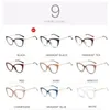 Zonnebril Retro Cat Eye Anti Blauw Licht Platte Bril Dames Metalen Frame Student Decoratief Kan worden gecombineerd met Bijziendheid Lenzen