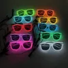 Lunettes lumineuses LED, lunettes de soleil lumineuses, fil EL, néon, fournitures de fête, cadeaux de fête pour enfants et adultes