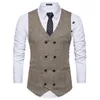 Men's Vests Coat Top 2023 Breasted Vest Brand Designer Adult Formal Sleeveless Dress Tuxedo Double Suit