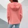 SWEATER SWEATER KOBIETA 2023 Autumn/Winter Hooded Pockets Solid Colorfashion Rysowanie sznurka Kobiety Sprzedaż MMYZ105052